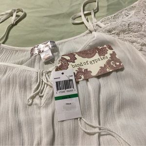 Off shoulder Ivory top